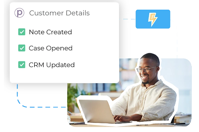 Automated customer details